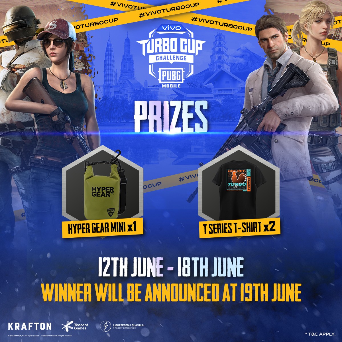 vivo X PUBG Mobile Turbo Cup Challenge Country Finals Happening this 18 June 2022