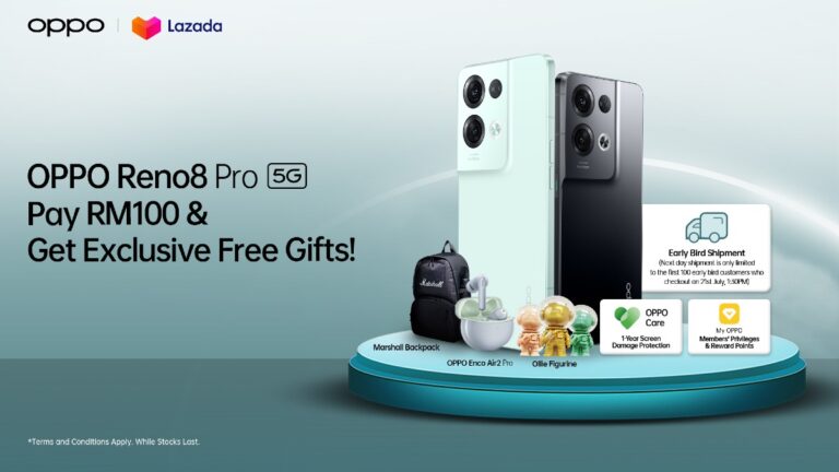 OPPO Reno8 Series 5G Early Bird Pre-Orders Now Open Exclusively on Lazada