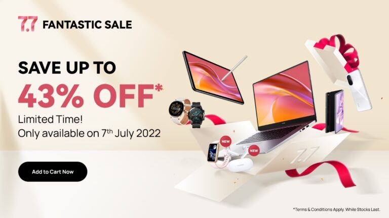 Catch the HUAWEI 7.7 Fantastic Sale This July