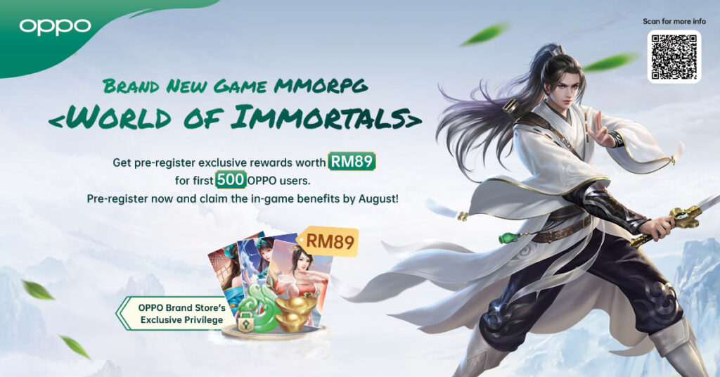 OPPO Launches First Self-Developed Mobile Game, World of Immortals