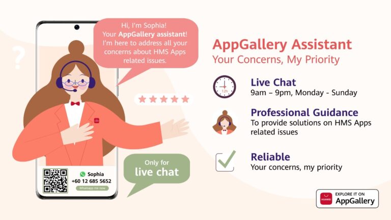 HUAWEI Officially Onboard “Sophia” As AppGallery Assistant