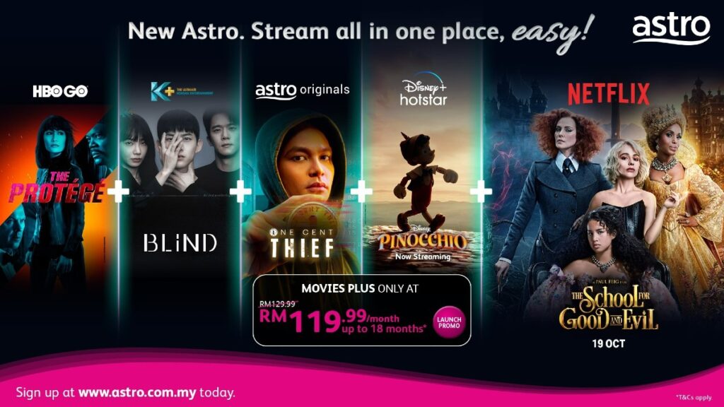 Astro Strengthens TV Packs with Netflix on Sports Plus and Movies Plus Packs
