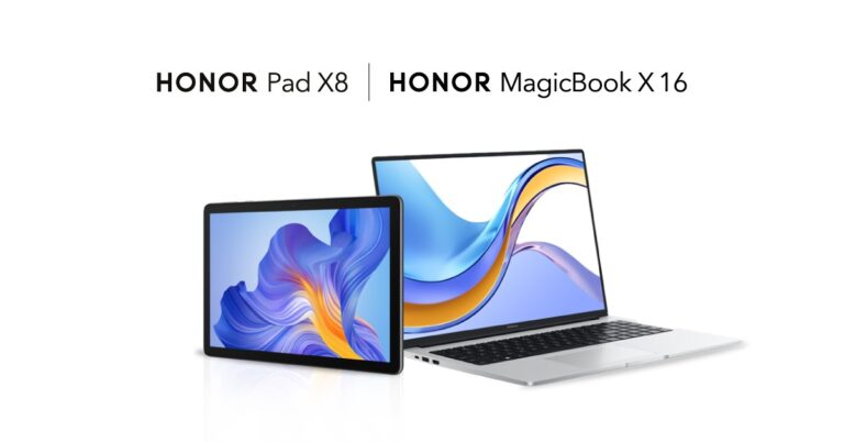The Portability Duo, HONOR MagicBook X 16 and HONOR Pad X8 Launched
