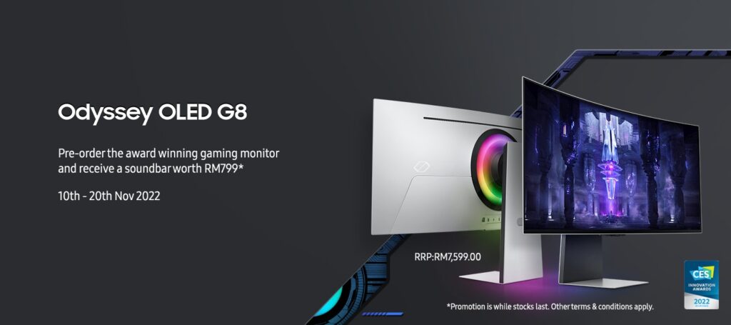 Samsung Malaysia Launches Flagship Odyssey OLED G8 Gaming Monitor, Available for Pre-Order