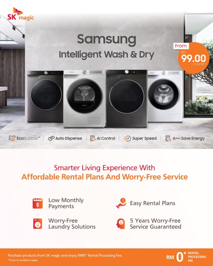 Samsung and SK magic Offer Hassle-Free Laundry Solutions With Premium Rental Plans in Malaysia
