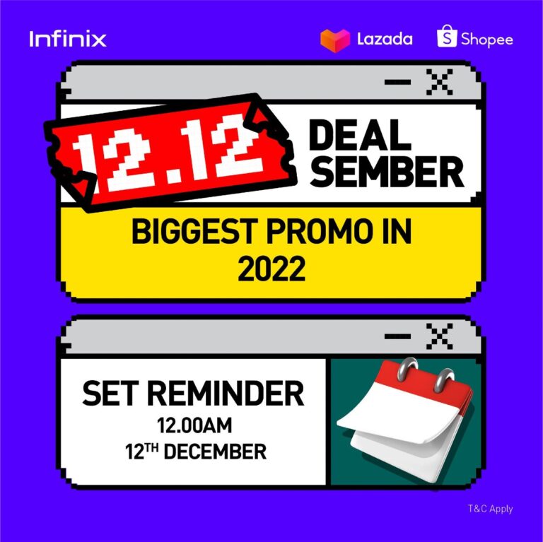 Infinix Malaysia Offers Great Deals on Smartphones and Laptops This 12.12 Year-End Sale