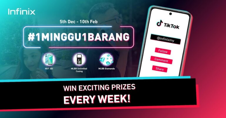 Win Infinix Smartphones and MLBB Diamonds With Infinix #1Minggu1Barang TikTok Contest
