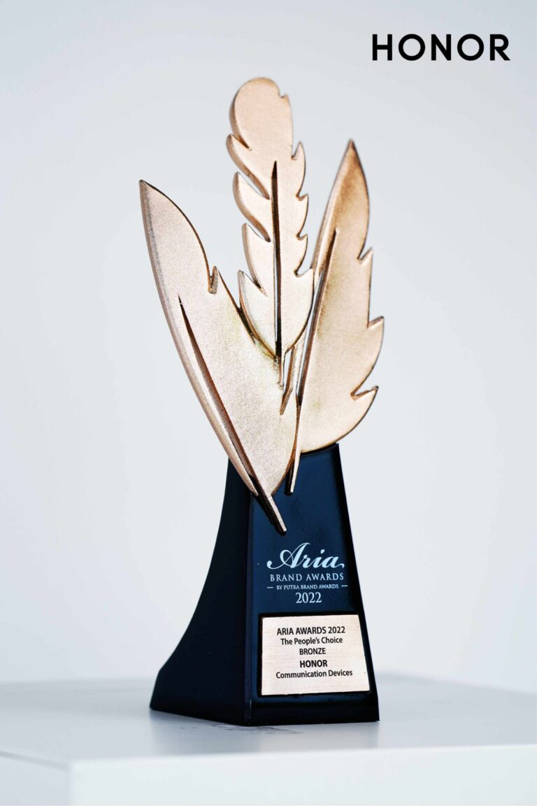 HONOR Recognized by Malaysian Consumers, Winning The Aria Brand Awards 2022