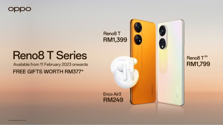 OPPO Reno8 T Series Officially Goes on Sale This Saturday with Lee Zii Jia