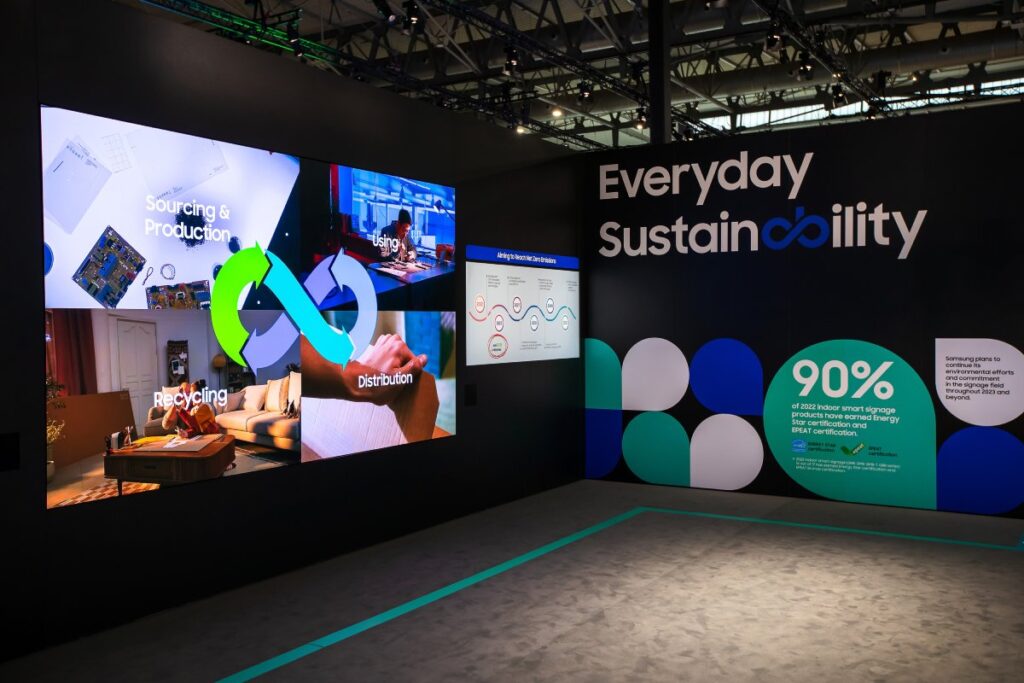 Samsung Electronics Showcases a New Era of Sustainable Digital Signage at ISE 2023