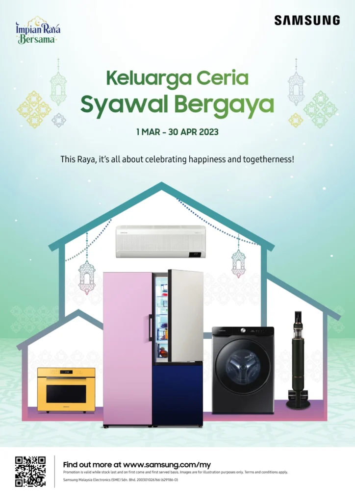 Join Samsung’s ‘Impian Raya Bersama’ Social Media Contest to Win Exclusive Home Appliances