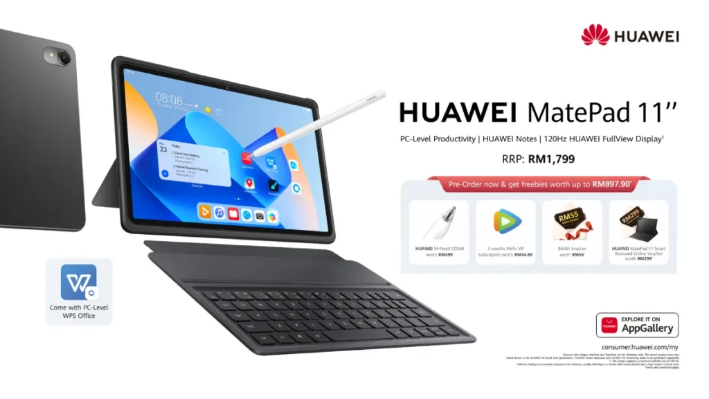 HUAWEI Matepad 11 And Watch GT Cyber Are Now Available For Pre-Order