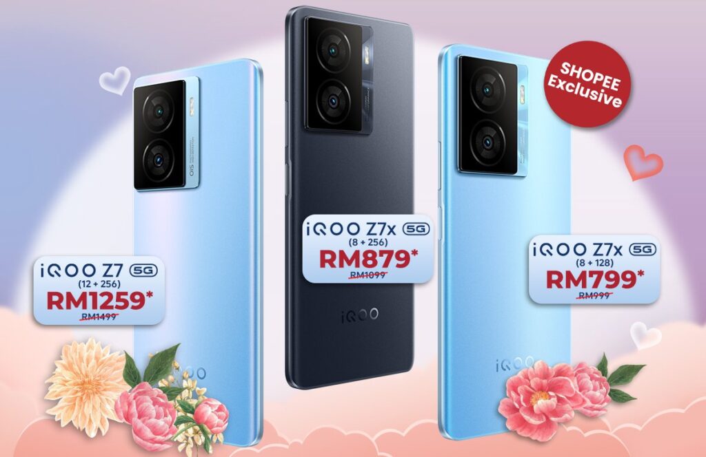 Experience Unbeatable Deals on iQOO Z7 Series as Low as RM799 During Shopee's 5.5 Sales