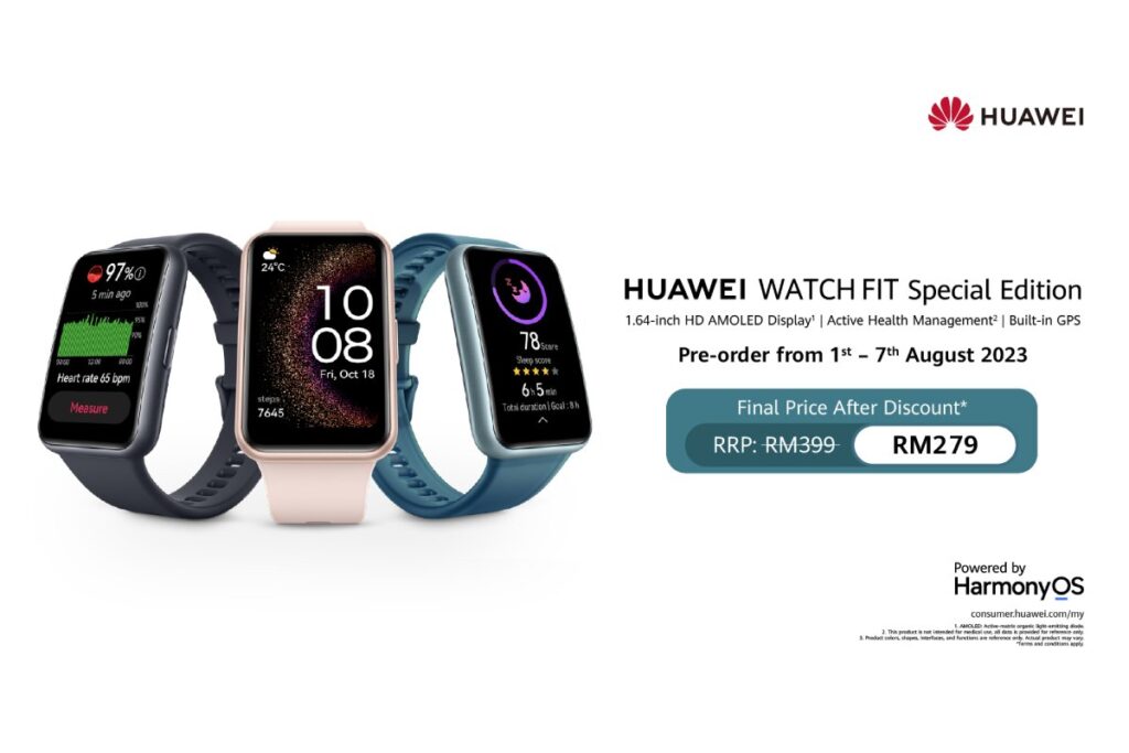Elevate Your Fitness Game With The HUAWEI Watch Fit Special Edition, Starting at RM279