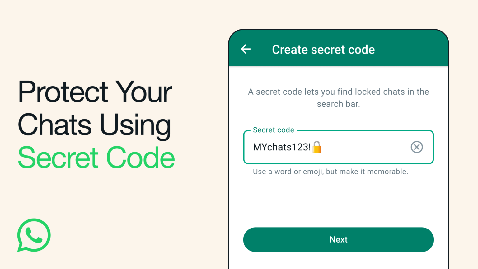 Introducing Secret Code for Chat Lock