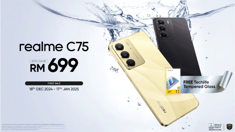 realme C75 with IP68 Rating & Military-Grade Shock Resistance, Now at RM699