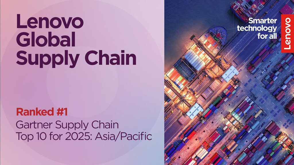 Lenovo Dominates Gartner Asia/Pacific Supply Chain Top 10 for Fourth Consecutive Year