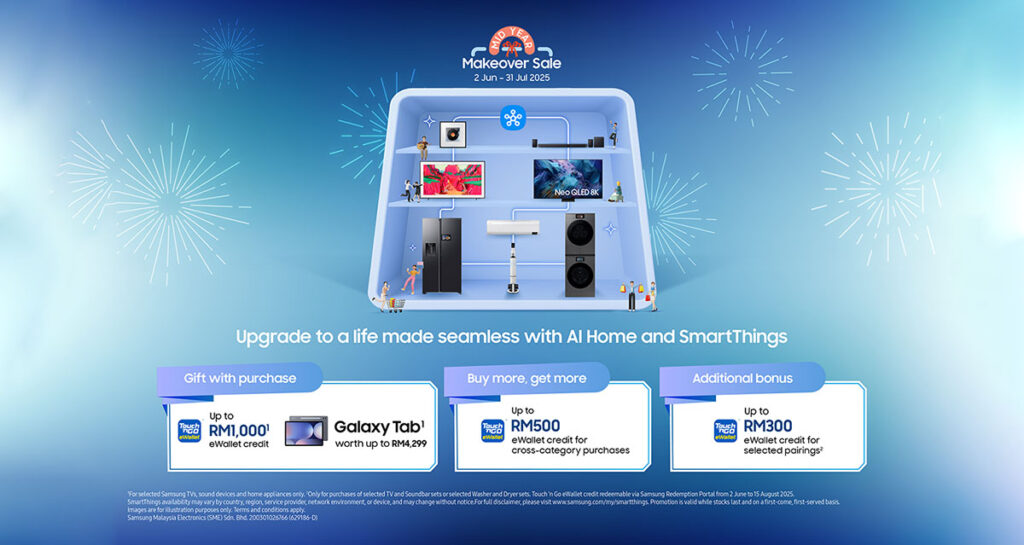 Samsung’s Mid-Year Makeover Sale Closes July 31, Featuring AI Smart Home Deals. Samsung's Mid-Year Makeover Sale Closes July 31, Featuring AI Smart Home Deals.