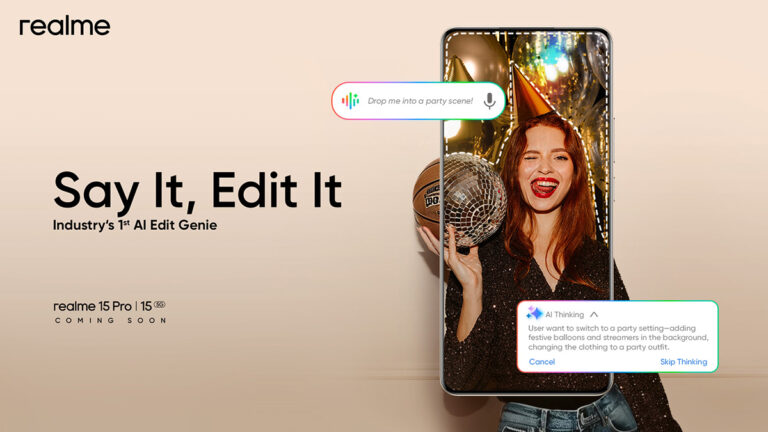 realme and Google Gemini Partner to Launch AI Edit Genie on the realme 15 Series