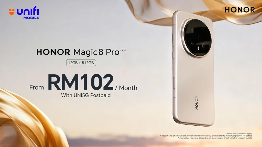 Own the 1TB HONOR Magic8 Pro for RM10/Month with Telco Offers Own the 1TB HONOR Magic8 Pro for RM10/Month with Telco Offers