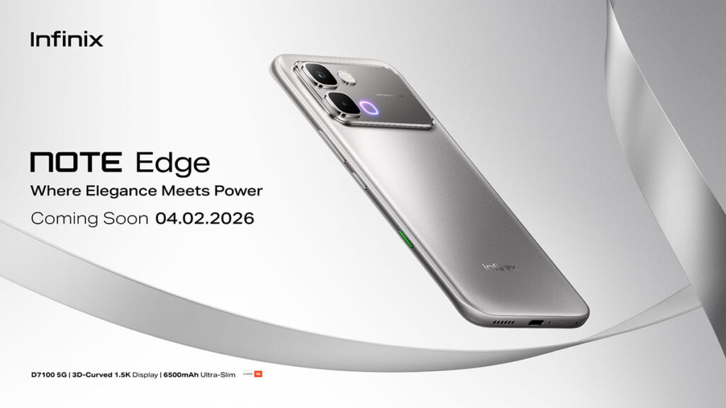 Infinix NOTE Edge to Launch on Feb 4, Premiering the MediaTek Dimensity 7100 5G Chipset