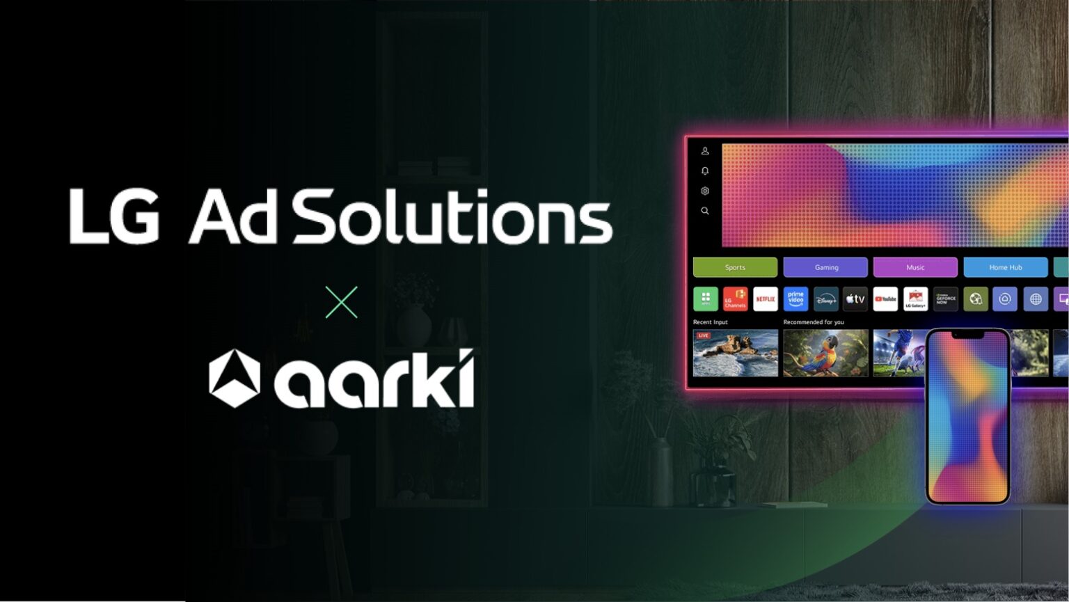 Aarki and LG Ad Solutions Launch Performance CTV Solution for Gaming