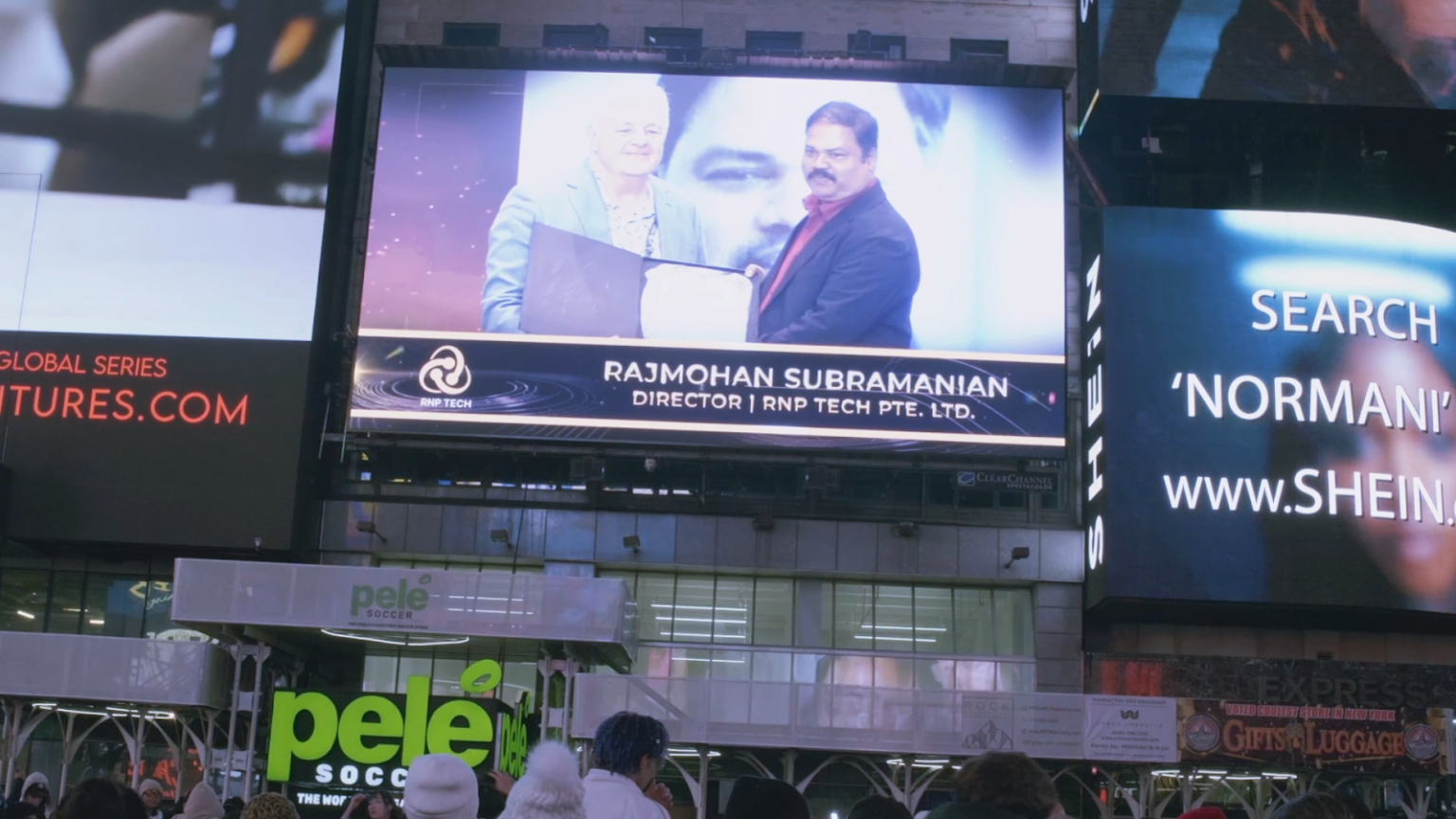 CXO 2.0 Conference Honoree Rajmohan Subramanian Gains Global Appreciation In Times Square
