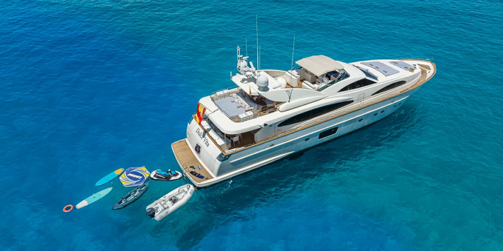Ibiza Luxury Charter Highlights Ibiza Motor Yacht Charters for Beach Clubs, Coves, and Wellness