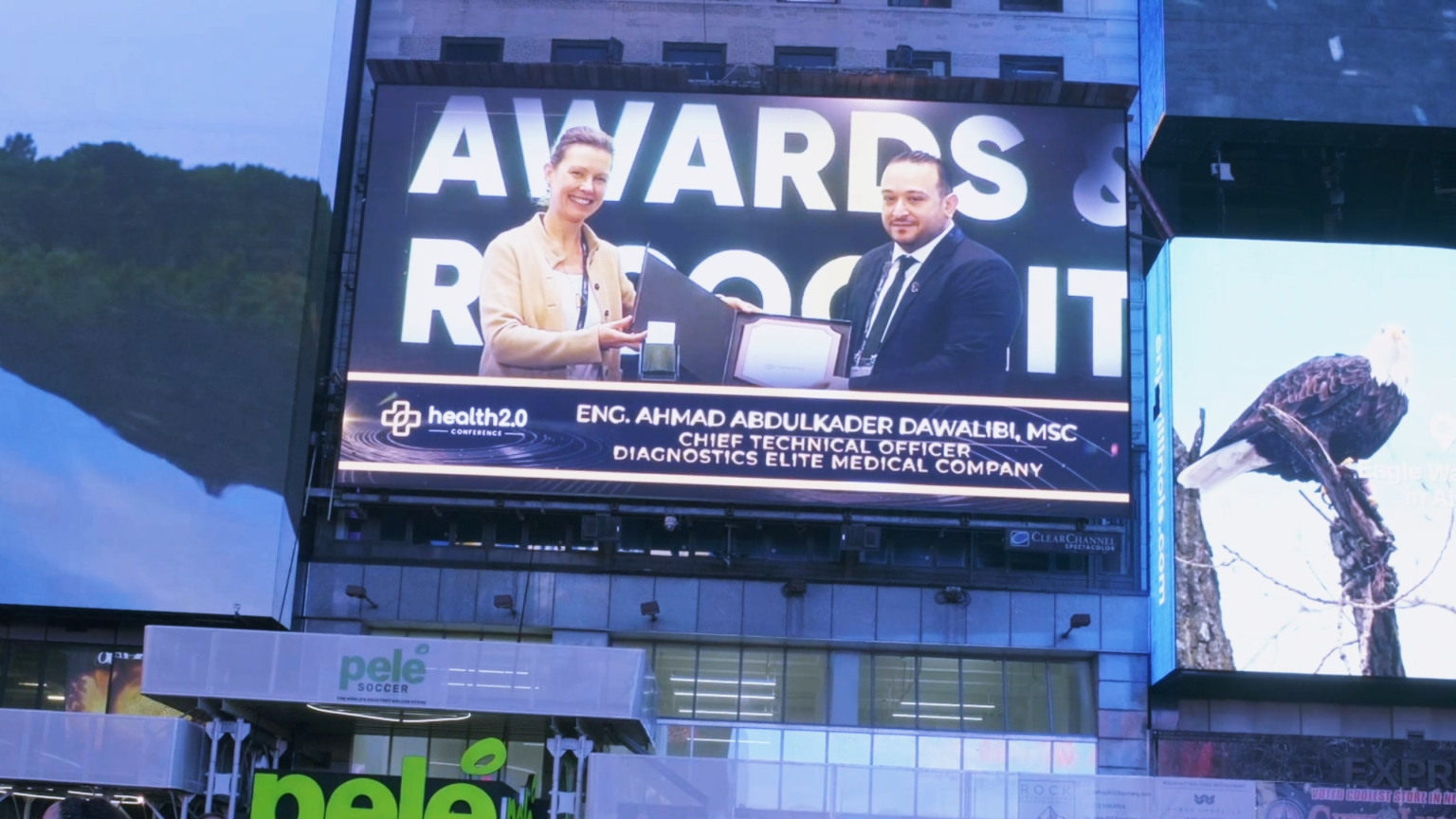 Health 2.0 Conference Honoree Eng. Ahmad Abdulkader Dawalibi Gains Global Spotlight In Times Square