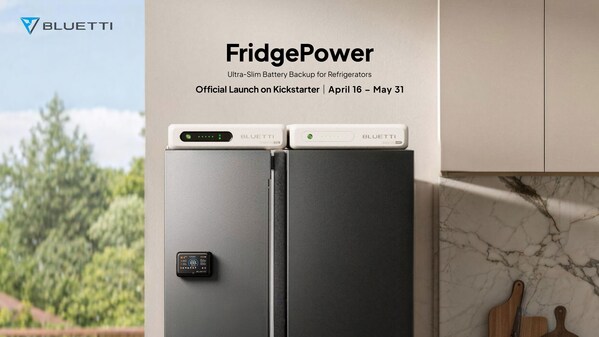 BLUETTI Launches FridgePower on Kickstarter: Ultra-Slim Battery Backup for Refrigerators and Home Use