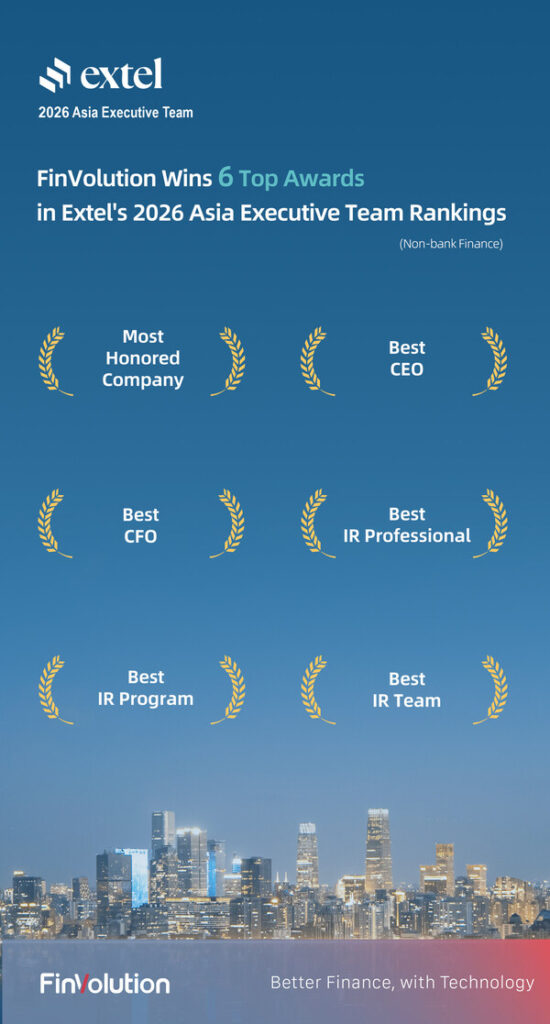 FinVolution Group Named “Most Honored Company”, Wins All Six Categories in Extel’s 2026 Asia Executive Team Awards FinVolution Group Named "Most Honored Company", Wins All Six Categories in Extel's 2026 Asia Executive Team Awards