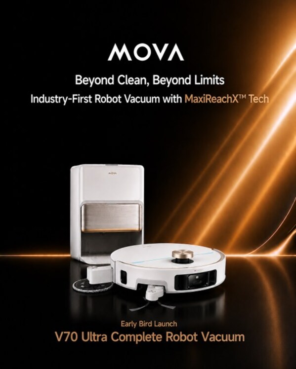 MOVA Launches V70 Ultra Complete in Singapore, Setting a New Standard for Premium AI-Powered Home Cleaning with MaxiReachX™ technology MOVA Launches V70 Ultra Complete in Singapore, Setting a New Standard for Premium AI-Powered Home Cleaning with MaxiReachX™ technology