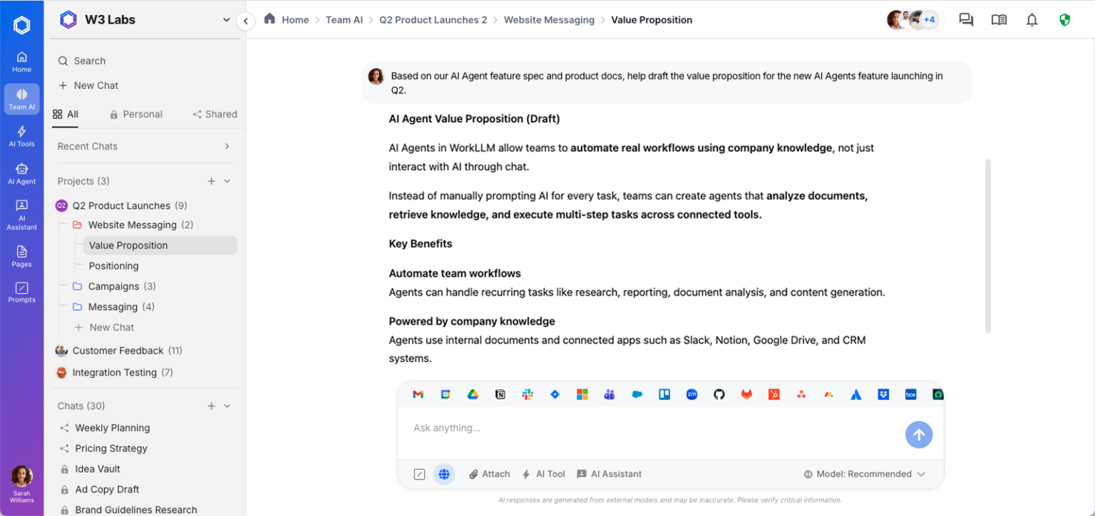AI Made Individuals Productive. WorkLLM Wants to Make Companies Intelligent.