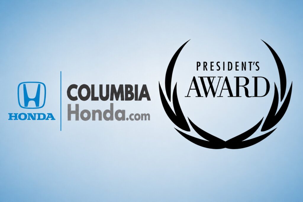 Columbia Honda Earns Prestigious Honda President’s Award for Eighth Consecutive Year
