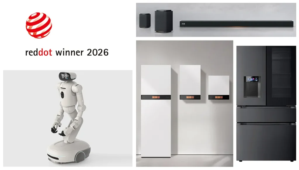LG is Redefining the Modern Living Space with 2026 Red Dot Design Award