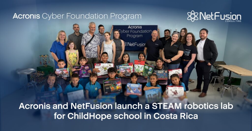 Acronis and NetFusion #TeamUp to Launch STEAM Robotics Lab for Underserved Students in Costa Rica