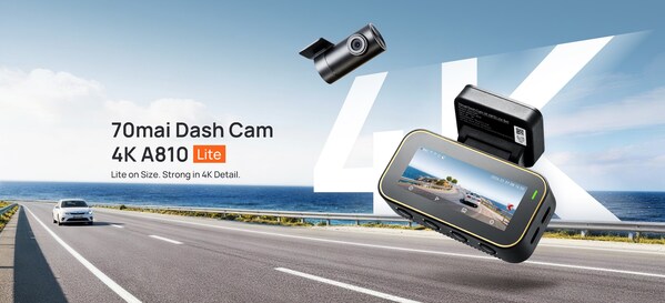 70mai Launches 4K A810 Lite: Compact Dash Cam with 4G Cloud+ Service 70mai Launches 4K A810 Lite: Compact Dash Cam with 4G Cloud+ Service