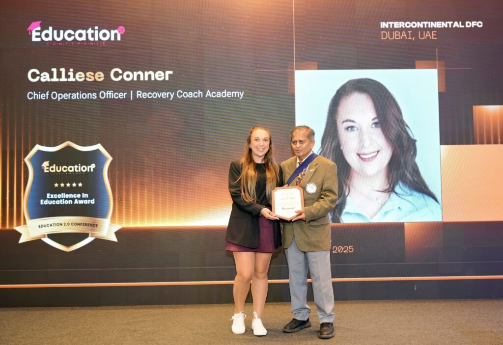 Calliese Conner Was Recognized With The “Excellence In Education Award” At The Education 2.0 Conference, Dubai 2025