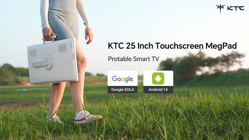 KTC Unveils MEGAPAD A25Q5, a Portable Smart Display Designed for Both Home and Outdoor Use