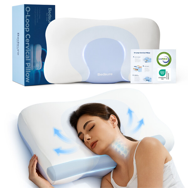 Bedsure Introduces The OLoop Cervical Pillow: Two Sides. One Perfect Night's Sleep.