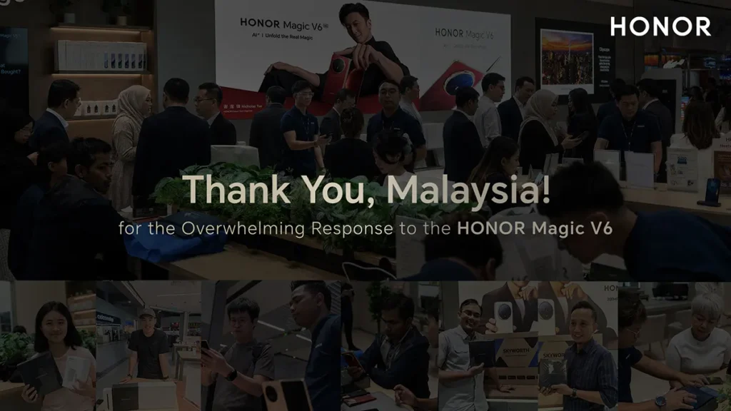 Eager Crowds Line Up for the HONOR Magic V6 First-Day Sales