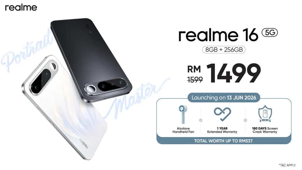 realme 16 5G Officially Arrives in Malaysia with Ultra-Lightweight Air Design realme 16 5G Officially Arrives in Malaysia with Ultra-Lightweight Air Design