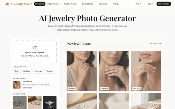 AI Jewelry Model Reveals How AI Product Visuals Help Small Jewelry Brands Compete Online