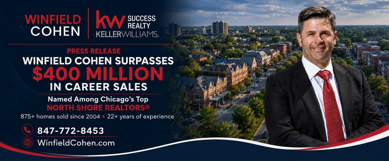 Winfield Cohen Announces $400 Million Career Sales Milestone And Recent North Shore REALTOR Recognition